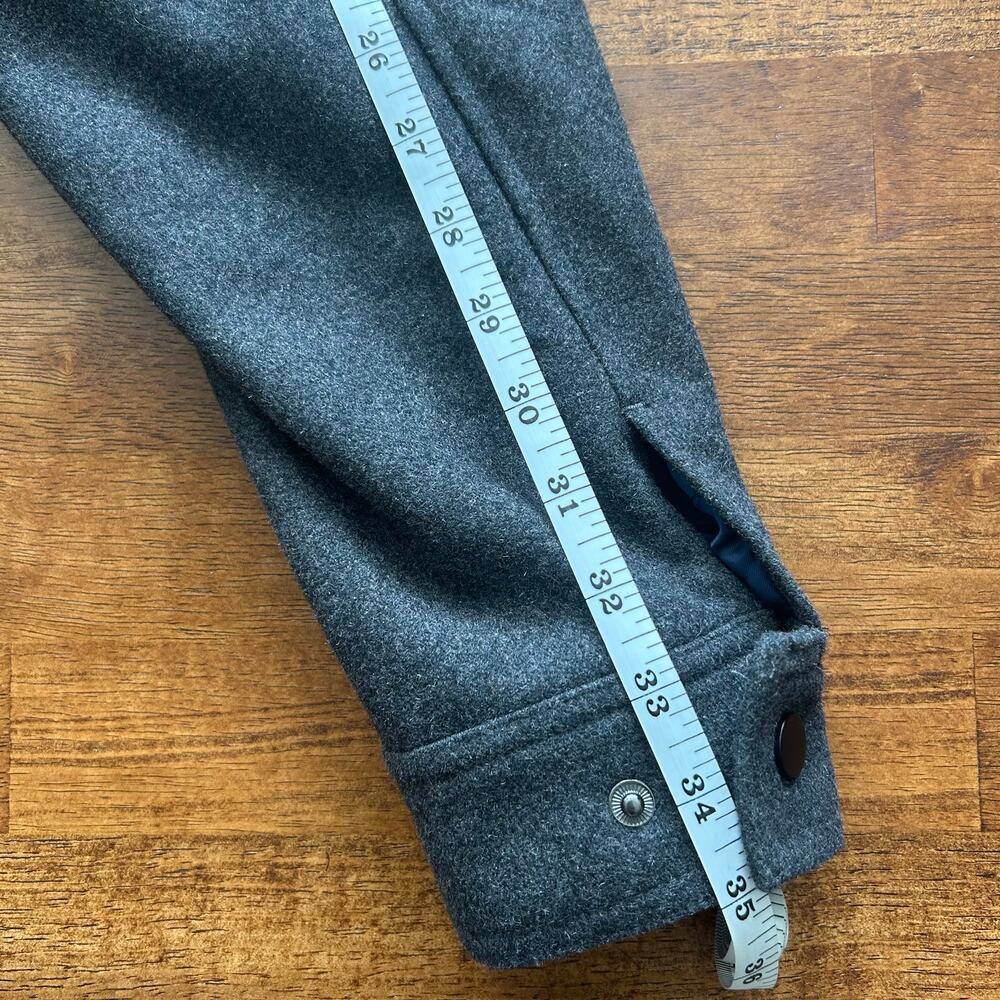 Men’s Wool Bomber Jacket - Flag & Anthem - Gray - Medium - Retro Classic Style. - Picture 5 of 13